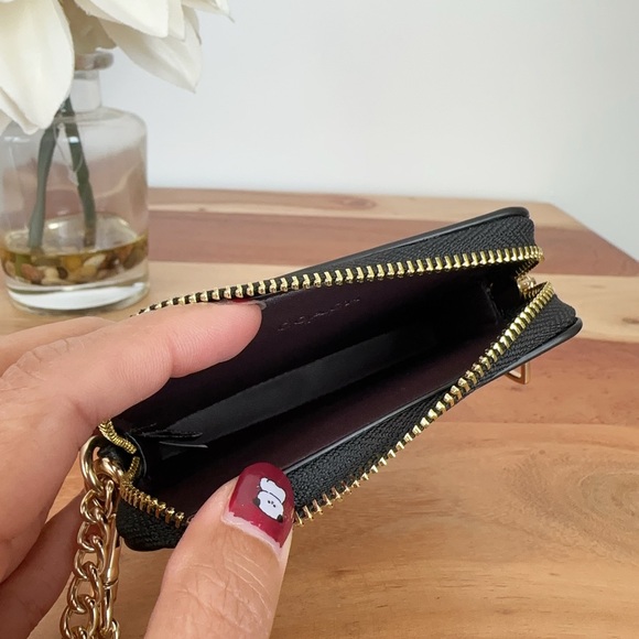 NWT Coach Zip Card Case In Signature Canvas - Picture 6 of 6